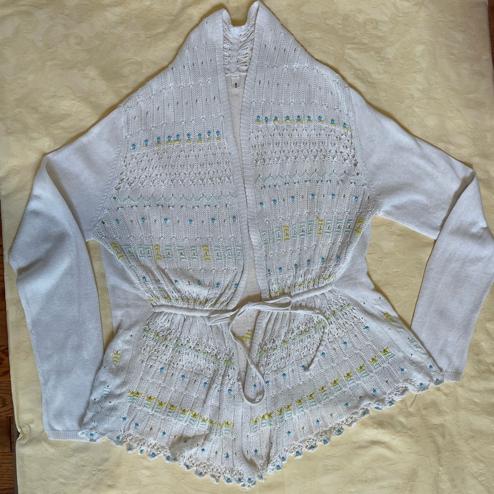 Moth Cream Knit Cardigan